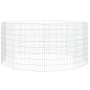 Jaula para conejos 10 paneles hierro galvanizado 54x80 cm de , Jaulas y habitáculos para animales pequeños - Ref: Foro24-1715...