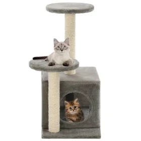 Rascador para gatos con poste rascador de sisal 60 cm gris de vidaXL, Mobiliario para gatos - Ref: Foro24-170517, Precio: 40,...