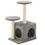Rascador para gatos con poste rascador de sisal 60 cm gris de vidaXL, Mobiliario para gatos - Ref: Foro24-170517, Precio: 41,...