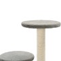 Rascador para gatos con poste rascador de sisal 60 cm gris de vidaXL, Mobiliario para gatos - Ref: Foro24-170517, Precio: 41,...