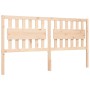 Estructura de cama de matrimonio con cabecero madera maciza de , Camas y somieres - Ref: Foro24-3192441, Precio: 165,99 €, De...