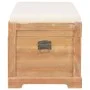 Baúl de almacenamiento con cojín 80x40x40 cm MDF de vidaXL, Baúles de almacenamiento - Ref: Foro24-280033, Precio: 198,29 €, ...