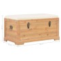 Baúl de almacenamiento con cojín 80x40x40 cm MDF de vidaXL, Baúles de almacenamiento - Ref: Foro24-280033, Precio: 186,98 €, ...