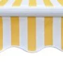 Toldo plegable de operación manual 300 cm amarillo y blanco de vidaXL, Toldos - Ref: Foro24-275558, Precio: 213,41 €, Descuen...