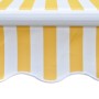 Toldo plegable de operación manual 300 cm amarillo y blanco de vidaXL, Toldos - Ref: Foro24-275558, Precio: 210,89 €, Descuen...