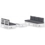 Muebles de jardín 6 pzas con cojines antracita madera de pino de , Conjuntos de jardín - Ref: Foro24-3096089, Precio: 477,70 ...