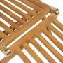 Tumbona con reposapiés madera maciza de teca de vidaXL, Tumbonas - Ref: Foro24-43800, Precio: 233,75 €, Descuento: %