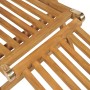 Tumbona con reposapiés madera maciza de teca de vidaXL, Tumbonas - Ref: Foro24-43800, Precio: 204,39 €, Descuento: %