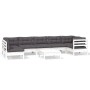 Muebles de jardín 8 pzas con cojines blanco madera de pino de , Conjuntos de jardín - Ref: Foro24-3096437, Precio: 677,64 €, ...