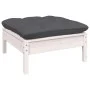 Muebles de jardín 14 pzas con cojines blanco madera maciza pino de , Conjuntos de jardín - Ref: Foro24-3096894, Precio: 1,00 ...