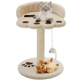 Rascador para gatos con poste de sisal 40 cm beige y marrón de vidaXL, Mobiliario para gatos - Ref: Foro24-170542, Precio: 26...