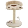 Rascador para gatos con poste de sisal 40 cm beige y marrón de vidaXL, Mobiliario para gatos - Ref: Foro24-170542, Precio: 25...