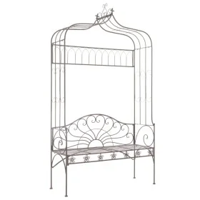 Banco de jardín metal marrón envejecido 122 cm de vidaXL, Bancos de jardín - Ref: Foro24-45435, Precio: 227,42 €, Descuento: %