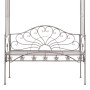 Banco de jardín metal marrón envejecido 122 cm de vidaXL, Bancos de jardín - Ref: Foro24-45435, Precio: 237,68 €, Descuento: %