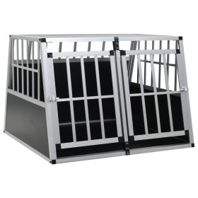 Jaula de perro con puerta doble 94x88x69 cm de vidaXL, Casetas para perros - Ref: Foro24-170665, Precio: 217,16 €, Descuento: %