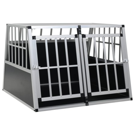 Jaula de perro con puerta doble 94x88x69 cm de vidaXL, Casetas para perros - Ref: Foro24-170665, Precio: 217,16 €, Descuento: %