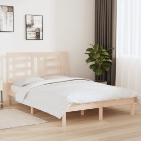 Estructura de cama madera maciza de pino 140x200 cm de , Camas y somieres - Ref: Foro24-3104348, Precio: 115,78 €, Descuento: %
