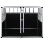 Jaula de perro con puerta doble 94x88x69 cm de vidaXL, Casetas para perros - Ref: Foro24-170665, Precio: 217,16 €, Descuento: %