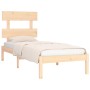 Estructura de cama madera maciza 90x190 cm de , Camas y somieres - Ref: Foro24-3104638, Precio: 79,36 €, Descuento: %