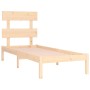 Estructura de cama madera maciza 90x190 cm de , Camas y somieres - Ref: Foro24-3104638, Precio: 79,36 €, Descuento: %