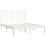 Estructura de cama madera maciza pino blanco 120x190 cm de , Camas y somieres - Ref: Foro24-3105131, Precio: 118,98 €, Descue...