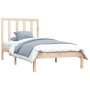Estructura de cama madera maciza de pino 90x190 cm de , Camas y somieres - Ref: Foro24-3105125, Precio: 80,16 €, Descuento: %