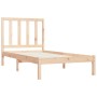 Estructura de cama madera maciza de pino 90x190 cm de , Camas y somieres - Ref: Foro24-3105125, Precio: 80,16 €, Descuento: %
