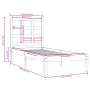 Estructura de cama individual madera maciza blanco 90x190 cm de , Camas y somieres - Ref: Foro24-3105436, Precio: 86,20 €, De...