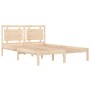 Estructura de cama de matrimonio madera maciza 135x190 cm de , Camas y somieres - Ref: Foro24-3105510, Precio: 153,10 €, Desc...