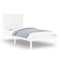 Estructura de cama individual madera maciza blanco 90x190 cm de , Camas y somieres - Ref: Foro24-3104769, Precio: 98,84 €, De...