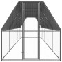Jaula gallinero de exterior de acero galvanizado 2x10x2 m de , Jaulas y habitáculos para animales pequeños - Ref: Foro24-3154...