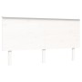 Cama matrimonio personas mayores cabecero madera maciza blanco de , Camas y somieres - Ref: Foro24-3195487, Precio: 197,30 €,...