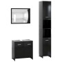 Juego muebles de baño 3 pzas madera de ingeniería negro de , Muebles de baño - Ref: Foro24-3056917, Precio: 142,89 €, Descuen...