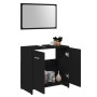 Juego muebles de baño 3 pzas madera de ingeniería negro de , Muebles de baño - Ref: Foro24-3056917, Precio: 142,89 €, Descuen...