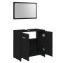 Juego muebles de baño 3 pzas madera de ingeniería negro de , Muebles de baño - Ref: Foro24-3056917, Precio: 142,89 €, Descuen...