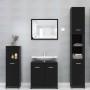 Juego muebles de baño 3 pzas madera de ingeniería negro de , Muebles de baño - Ref: Foro24-3056908, Precio: 122,22 €, Descuen...