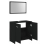 Juego muebles de baño 3 pzas madera de ingeniería negro de , Muebles de baño - Ref: Foro24-3056908, Precio: 122,22 €, Descuen...
