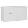 Mueble con lavabo madera de ingeniería blanco de , Tocadores de baño - Ref: Foro24-3070838, Precio: 219,57 €, Descuento: %