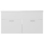 Mueble con lavabo madera de ingeniería blanco de , Tocadores de baño - Ref: Foro24-3070838, Precio: 219,57 €, Descuento: %