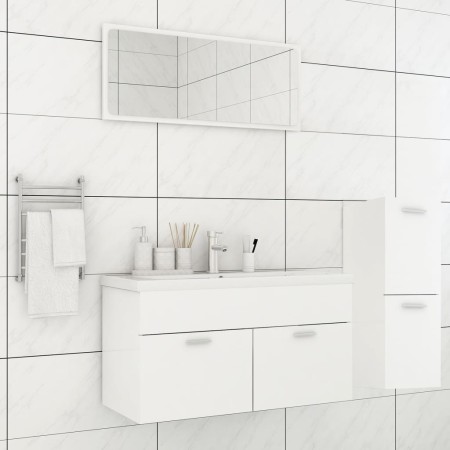 Juego de muebles de baño madera de ingeniería blanco de , Muebles de baño - Ref: Foro24-3071198, Precio: 290,92 €, Descuento: %