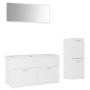 Juego de muebles de baño madera de ingeniería blanco de , Muebles de baño - Ref: Foro24-3071198, Precio: 290,92 €, Descuento: %