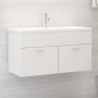 Mueble con lavabo madera de ingeniería blanco de , Tocadores de baño - Ref: Foro24-3071288, Precio: 289,58 €, Descuento: %