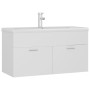 Mueble con lavabo madera de ingeniería blanco de , Tocadores de baño - Ref: Foro24-3071288, Precio: 289,58 €, Descuento: %
