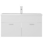 Mueble con lavabo madera de ingeniería blanco de , Tocadores de baño - Ref: Foro24-3071288, Precio: 289,58 €, Descuento: %