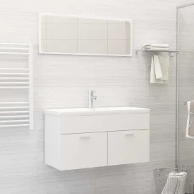 Badmöbel-Set aus weißem Holzwerkstoff von , Badezimmermöbel - Ref: Foro24-3071333, Preis: 302,19 €, Rabatt: %