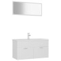 Juego de muebles de baño madera de ingeniería blanco de , Muebles de baño - Ref: Foro24-3071333, Precio: 316,61 €, Descuento: %