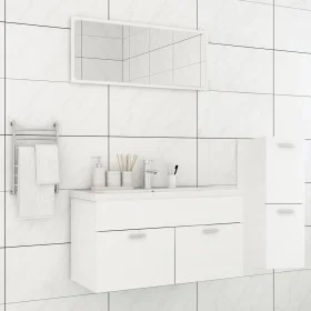 Badmöbel-Set aus weißem Holzwerkstoff von , Badezimmermöbel - Ref: Foro24-3071468, Preis: 350,72 €, Rabatt: %