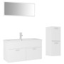 Juego de muebles de baño madera de ingeniería blanco de , Muebles de baño - Ref: Foro24-3071468, Precio: 359,21 €, Descuento: %