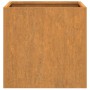 Jardinera de acero corten 42x40x39 cm de , Maceteros y jardineras - Ref: Foro24-821549, Precio: 47,34 €, Descuento: %