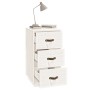Mesitas de noche 2 uds madera maciza pino blanco 40x40x75 cm de vidaXL, Mesitas de noche - Ref: Foro24-818338, Precio: 138,13...